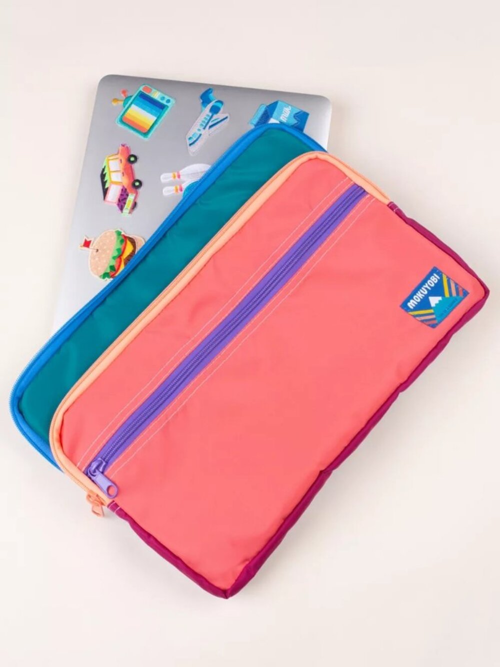 Mokuyobi 13" Laptop Case in Blue Melon Coral Multi